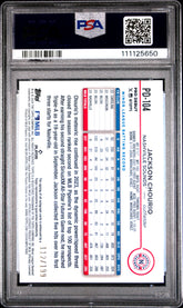 2024 Topps Pro Debut Jackson Chourio #PD104 Autograph Sparkle Foil PSA 10
